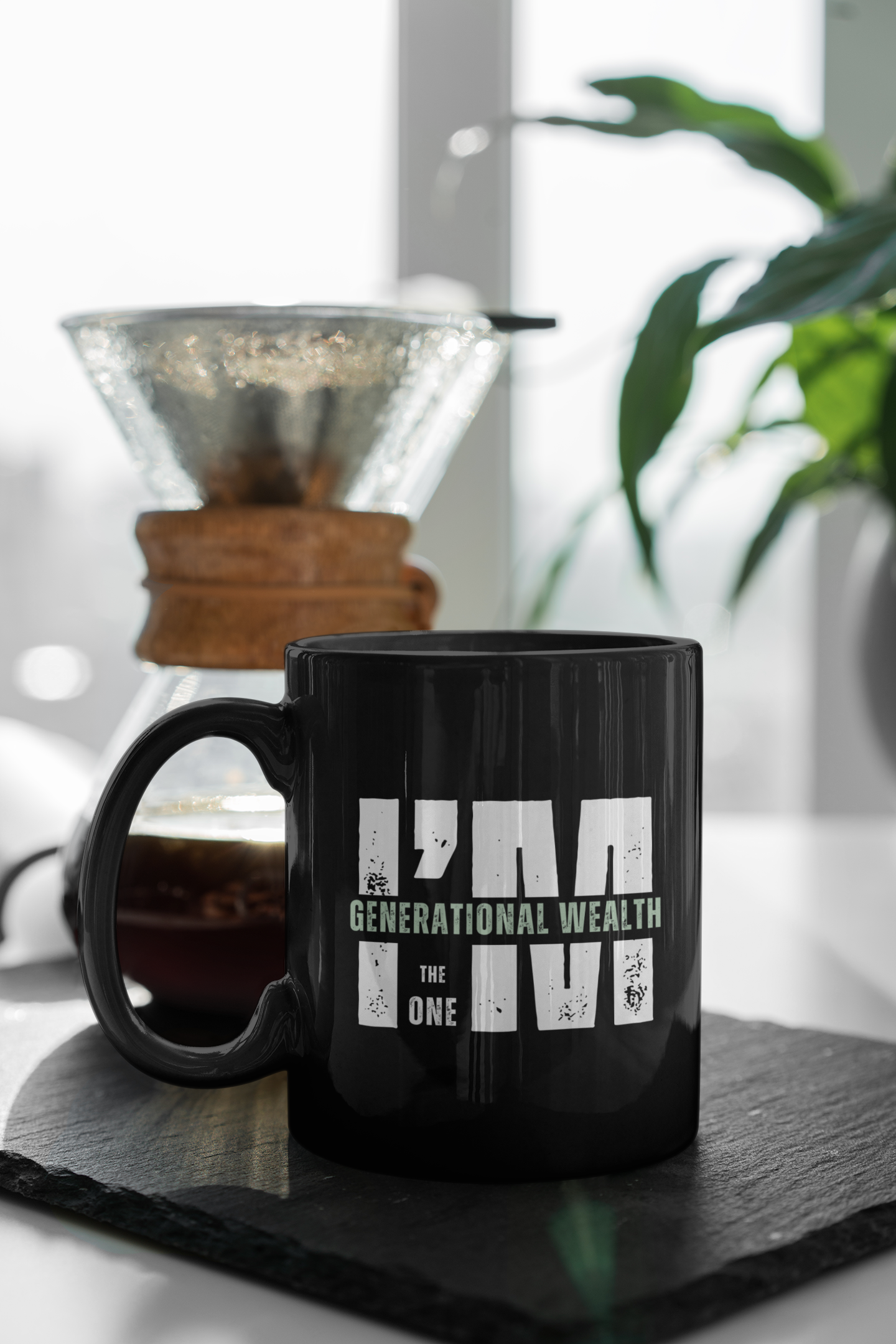 Generational Wealth Black Mug (11oz, 15oz)